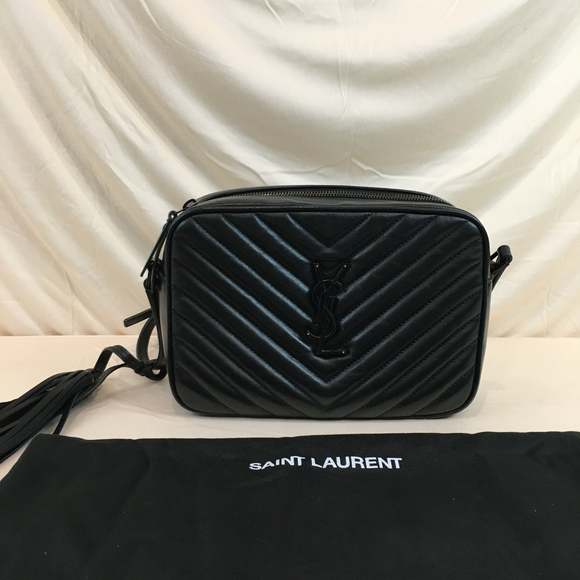 Yves Saint Laurent Small Matelasse Chevron Leather Lou Camera Bag Sku# 70092 - Picture 1 of 11
